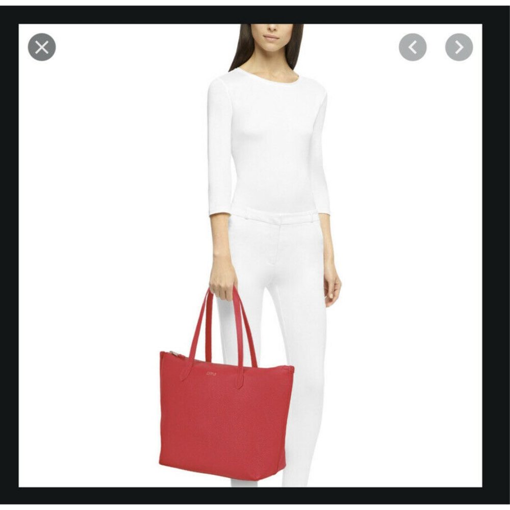 NWT Furla Luce Fragola Leather Tote 1049153 B BAFV - Picture 2 of 11